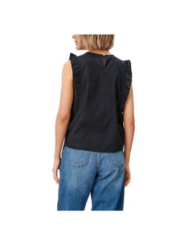 S.OLIVER RED LABEL Halbarmbluse in Blau