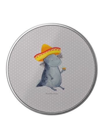 Mr. & Mrs. Panda Keksdose Axolotl Tequila ohne Spruch in Grau Pastell