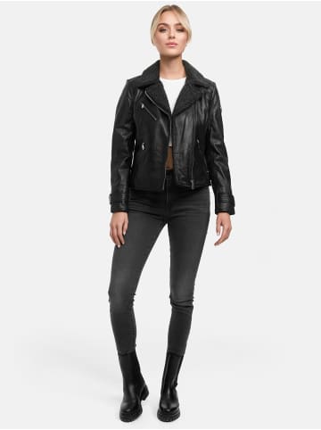 Tazzio Lederjacke "F512" - in Schwarz