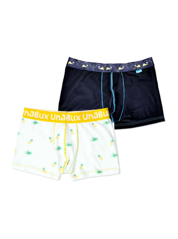 Unabux Boxer Briefs Motiv Mix 2er-Pack in COSTA