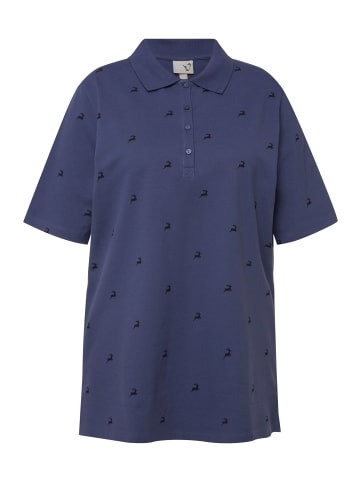 Ulla Popken Shirt in blau grau