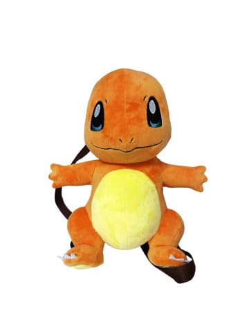 Pokémon Glumanda Plüschrucksack Kinder Rucksack mit Reißverschluss
