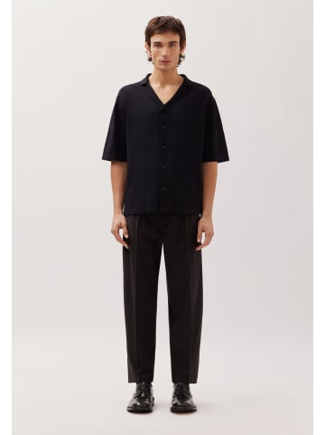 Studio Seidensticker Strick Resort Hemd Regular in Schwarz