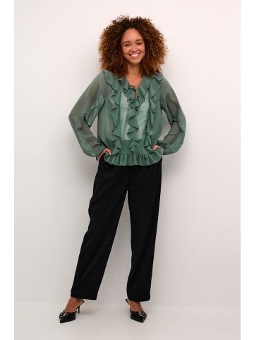 Kaffe Langarm-Bluse KAninna in Garden Topiary