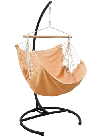 AMANKA XL Outdoor Hängesessel Key Largo mit  Gestell in Sand