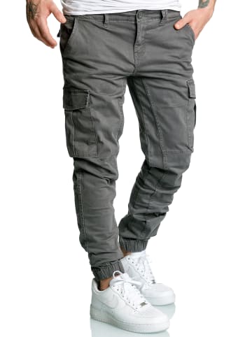 Amaci&Sons Cargo Jogger-Chino RIALTO in Dunkelgrau