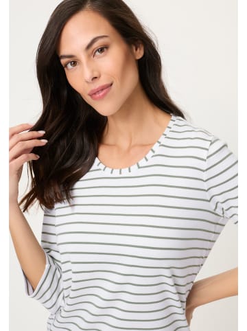 Olsen T-Shirt Hannah in khaki weiß