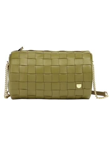 DuDu Abigail Umhängetasche Leder 19.5 cm in olive