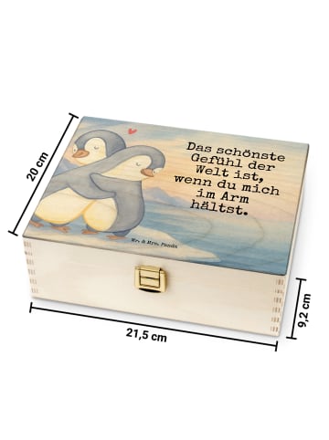 Mr. & Mrs. Panda Teebeutel Aufbewahrung Pinguine Kuscheln Design... in Weiß