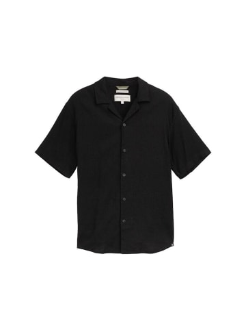 TOM TAILOR Denim Halbarmhemd in Black