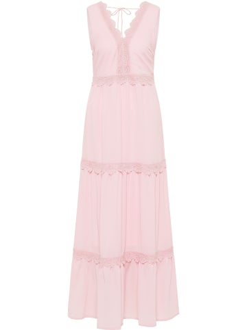 IZIA Spaghetti Kleid Maxi in Rosa