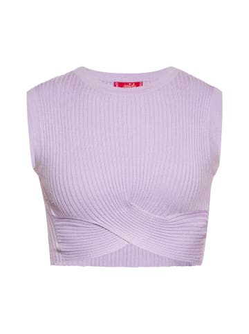 Swirly Damen Crop-Top in LAVENDEL