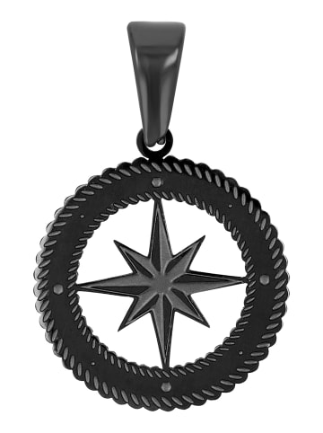 Adeliás Damen Anhänger aus Edelstahl in schwarz