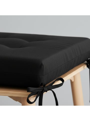 relaxdays 4 x Stuhlkissen in Anthrazit - 40 x 40 cm