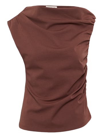 Soaked in Luxury Jerseytop SLEirlys Slim fit in Brown Stone