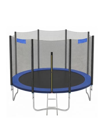 SONGMICS Gartentrampolin Saul in Blau - (H)256 x Ø305 cm