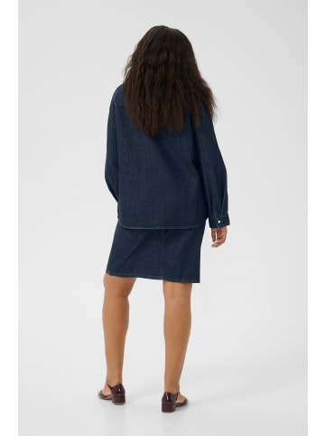 KAFFE curve Jeanshemd KCelisa Regular fit in Dark Blue Denim