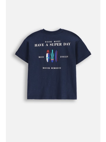 Coccodrillo T-Shirt mit kurzen Ärmeln in dunkelblau