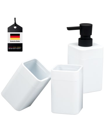bremermann Badezimmer-Set SAVONA, Soft-Touch, eckig