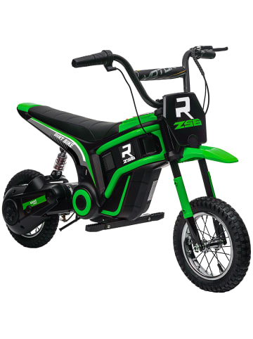HOMCOM 24V 350W Motor Kinder Elektromotorrad Grün