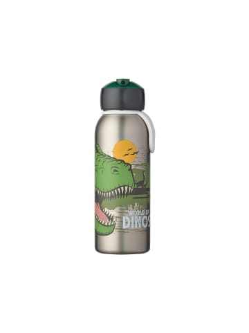 Mepal Thermoflasche Flip-Up Campus 350 ml in Dino, grün