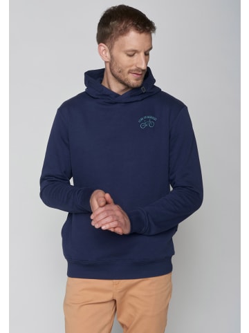 GreenBomb Hoodie Bike Leave Small in Marineblau