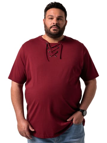 Men Plus Kurzarm T-Shirt in kupferbraun