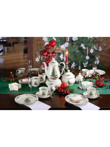 Kuchenplatte Marieluise Weihnachten in Weiß-Grün 27,1 x 25,8 cm