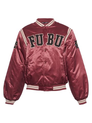 FUBU College Jacket in red/black/creme