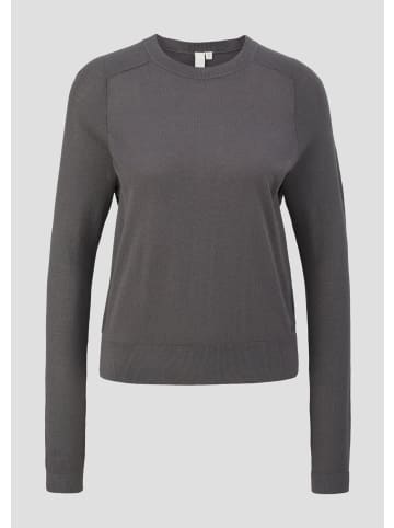 QS Strickpullover langarm in Grau