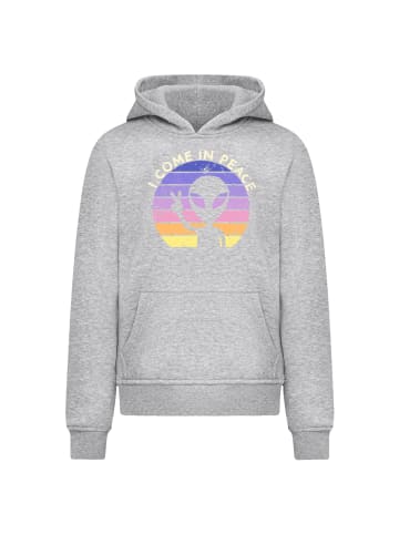 F4NT4STIC Hoodie Alien Peace Sunset in grau meliert