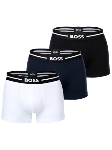 BOSS Boxershort 3er Pack in Schwarz/Weiß/Dunkelblau