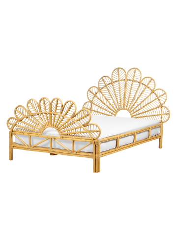 Beliani Doppelbett FLORENTINE in Braun - (W) 170 x (H) 133 x (L) 213 cm