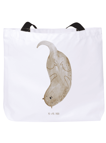 Mr. & Mrs. Panda Reisetasche Otter Kopfüber ohne Spruch in Weiß
