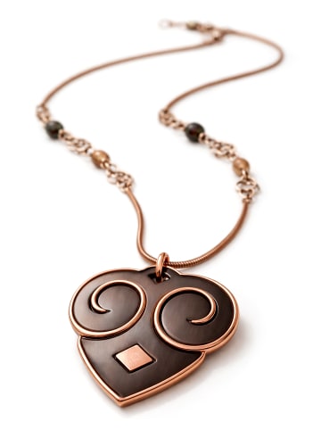 collezione alessandro Lange Kette " Uta " in braun