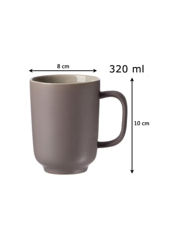 Ritzenhoff & Breker 16er Set Frühstücksset Jasper in Taupe