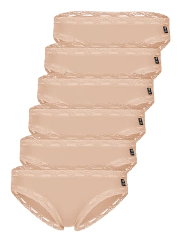 Like It 6er Pack Minislip in nude