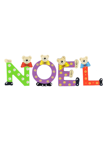 Playshoes Deko-Buchstaben "NOEL" in bunt