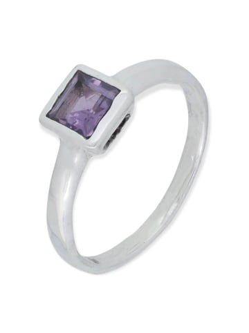 mantraroma 925er Silber - Ringe mit Amethyst facettiert