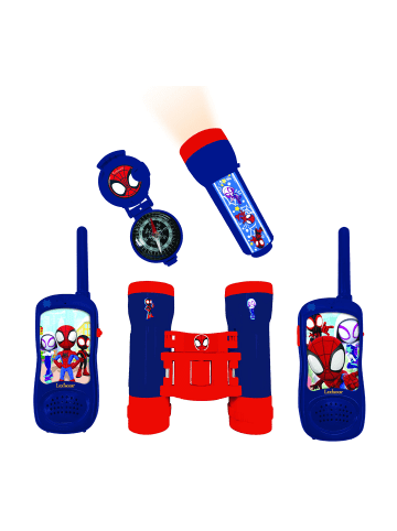 LEXIBOOK® Spidey Abenteuer-Set mit Walkie-Talkies, Fernglas und Kompass