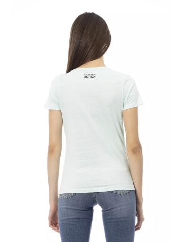 Trussardi Action Hellblau Hell Blau Baumwolle Damen T-Shirt