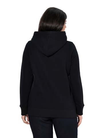 Ulla Popken Sweatshirt in schwarz
