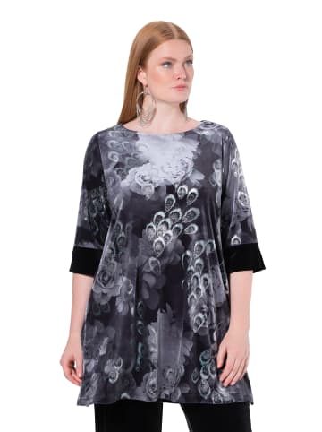 Ulla Popken Longshirt in schwarz