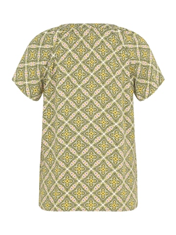 CARTOON Blusenshirt mit Muster in Grün/Violett