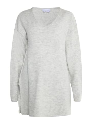 usha WHITE LABEL Damen Strickpullover in Grau Melange