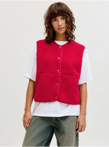 JJXX Teddyfell Weste in Scarlet Sage