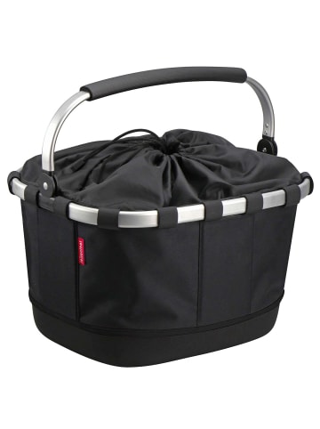 KLICKfix reisenthel Carrybag GT 21 - Gepäckträgerkorb (Racktime) (margarite) in schwarz