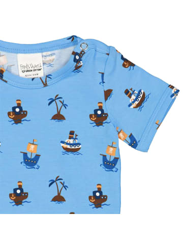 Fred´s World by GREEN COTTON Kurzarmbody 1581032200 in blau