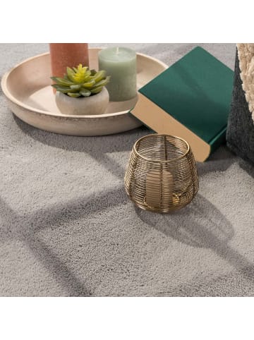 Tara Carpet Kurzflorteppich Fiona Uni in New Grau