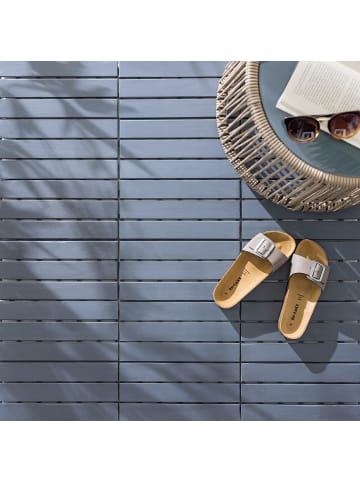 home24 33er-Set Terrassenfliese Temai Typ A in Grau